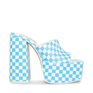 Szpilki Damskie Steve Madden Trixie Heel Niebieskie Białe | SM-958HW