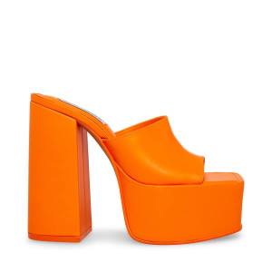 Szpilki Damskie Steve Madden Trixie Skórzane Heel Pomarańczowe | SM-095XW