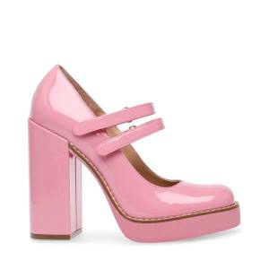 Szpilki Damskie Steve Madden Twice Lakierowana Heel Różowe | SM-385MF