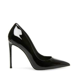 Szpilki Damskie Steve Madden Vala Lakierowana Heel Czarne | SM-692EH