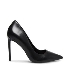 Szpilki Damskie Steve Madden Vala Skórzane Heel Czarne | SM-783MJ