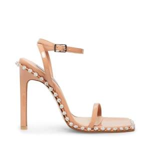 Szpilki Damskie Steve Madden Zelle Camel Heel Brązowe Kolorowe | SM-392YO