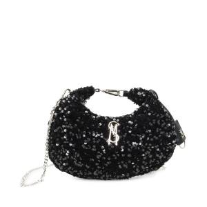 Torba Crossbody Damskie Steve Madden Bbrenda Sequins Czarne | SM-164SV