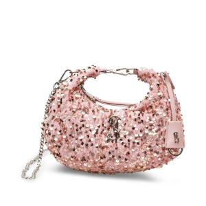 Torba Crossbody Damskie Steve Madden Bbrenda Sequins Blush Różowe | SM-820CO