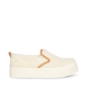 Trampki Damskie Steve Madden Cosmo-s Natural Beżowe | SM-378JP