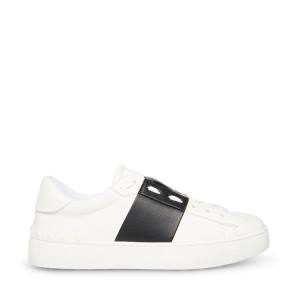 Trampki Damskie Steve Madden Keaton Białe Czarne | SM-251CN