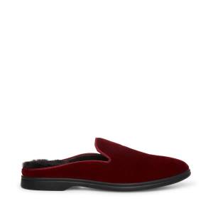 Trampki Męskie Steve Madden Questt Burgundy Velvet Bordowe | SM-346DV